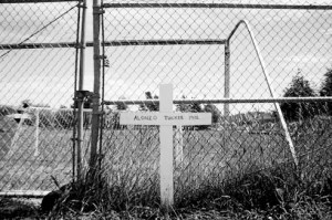 Alonzo Tucker memorial in Coos Bay, Oregon.