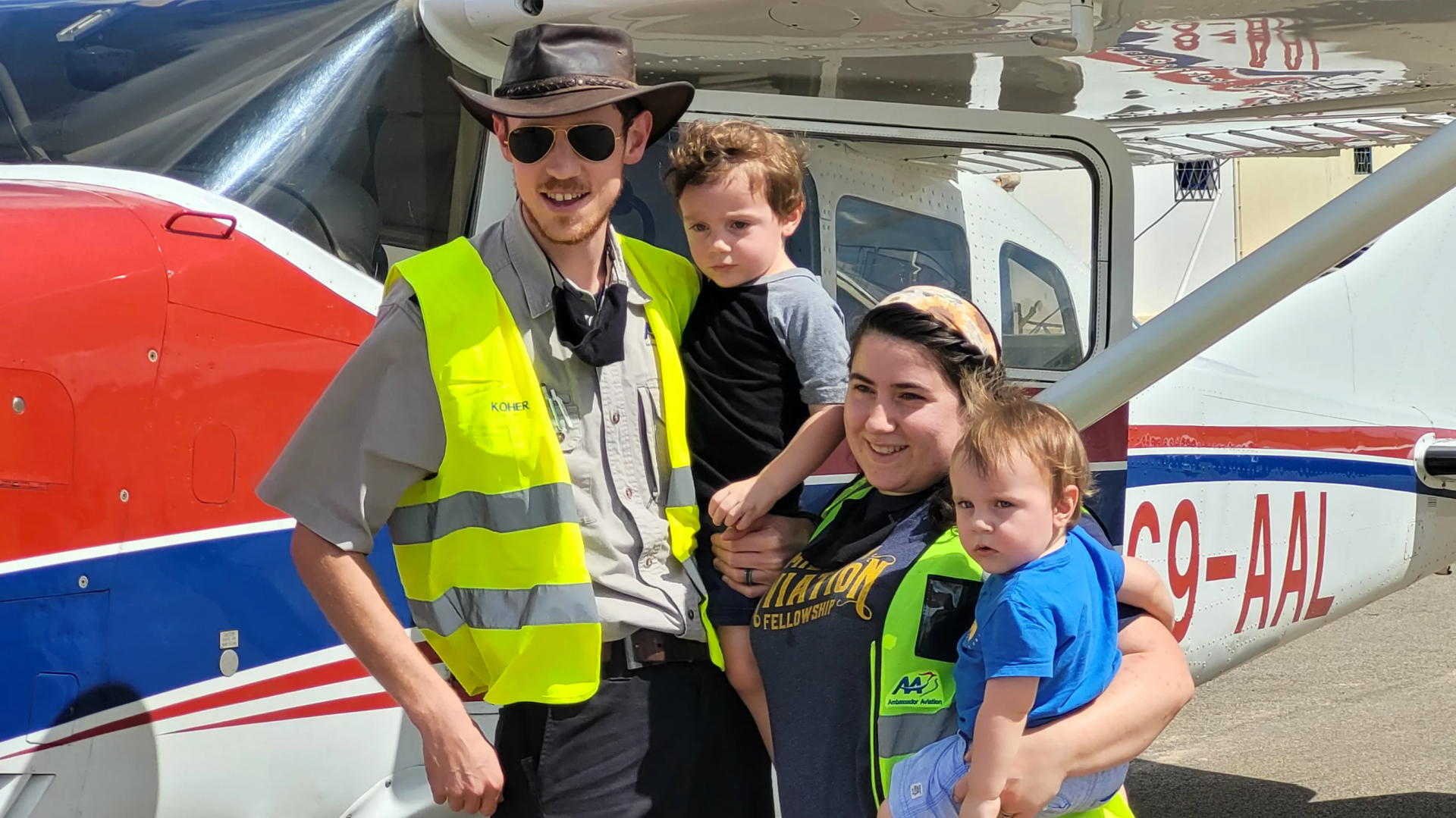 MAF missionary pilot Ryan Koher and family