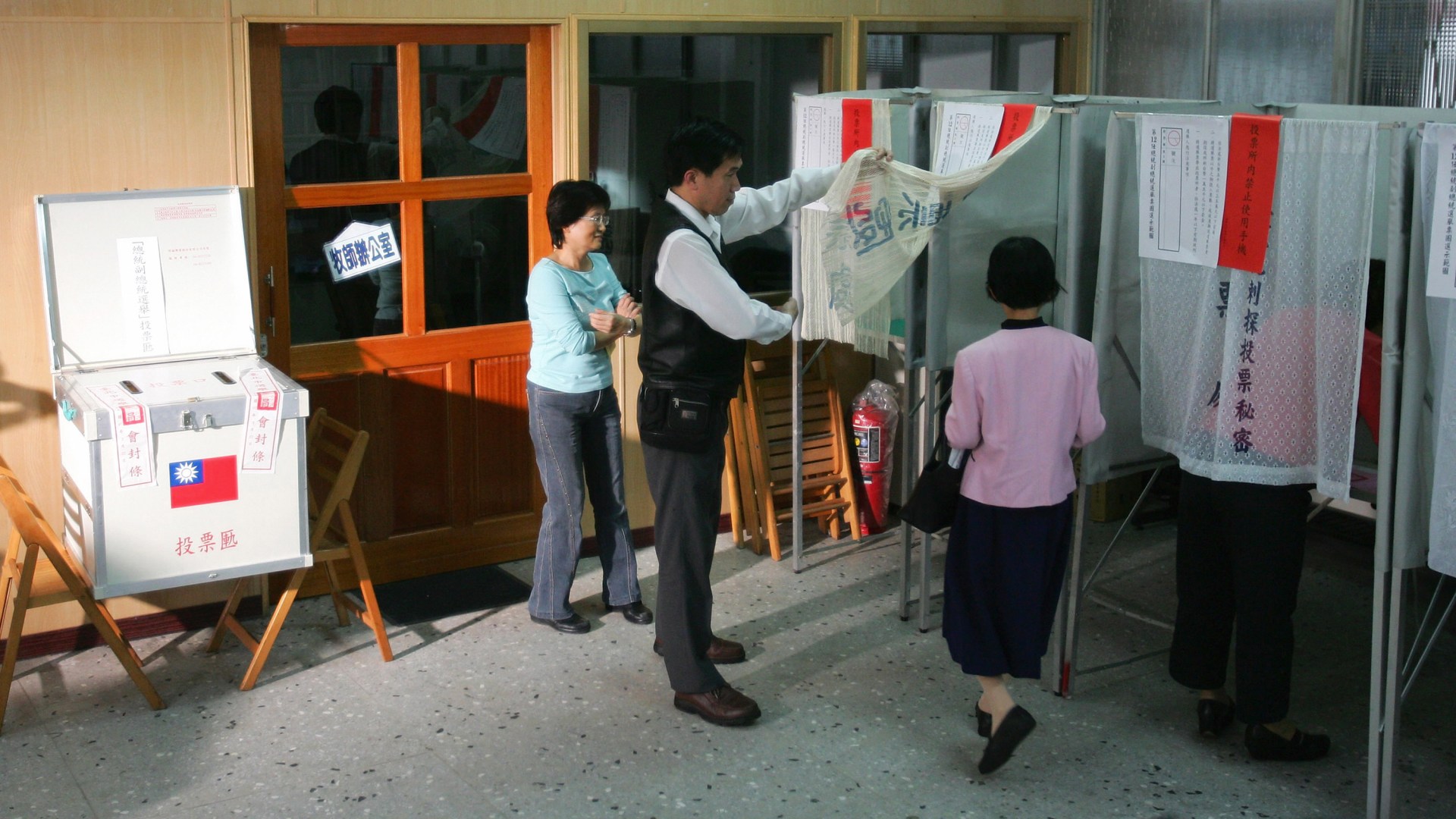 台灣選民在總統選舉中投票