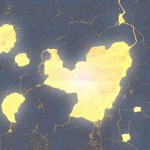 光線透著縫隙閃爍著微光。